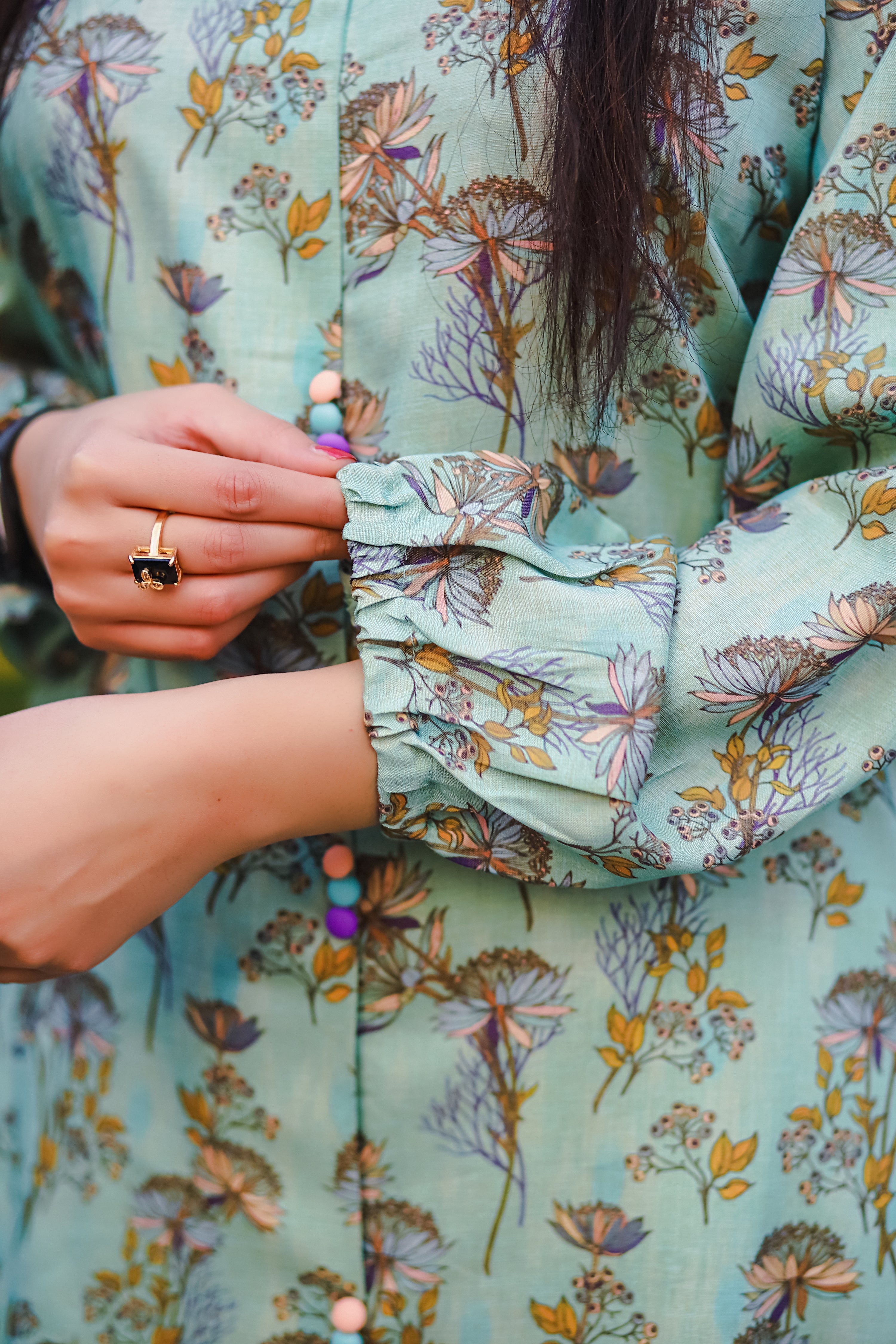 2pc - Sea Green Chambray Co-ord